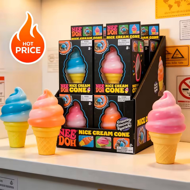 Bandai Squishy Eiscreme-Sensorikspielzeug, multicolour - Bild 1