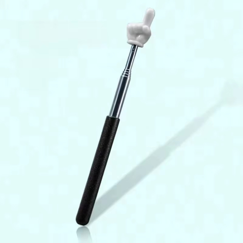 Edelstahl Pointer Finger zum Lesen und Präsentieren für Whiteboards und Lehrmittel in Weiß, Schwarz oder Mehrfarbig - Bild 1