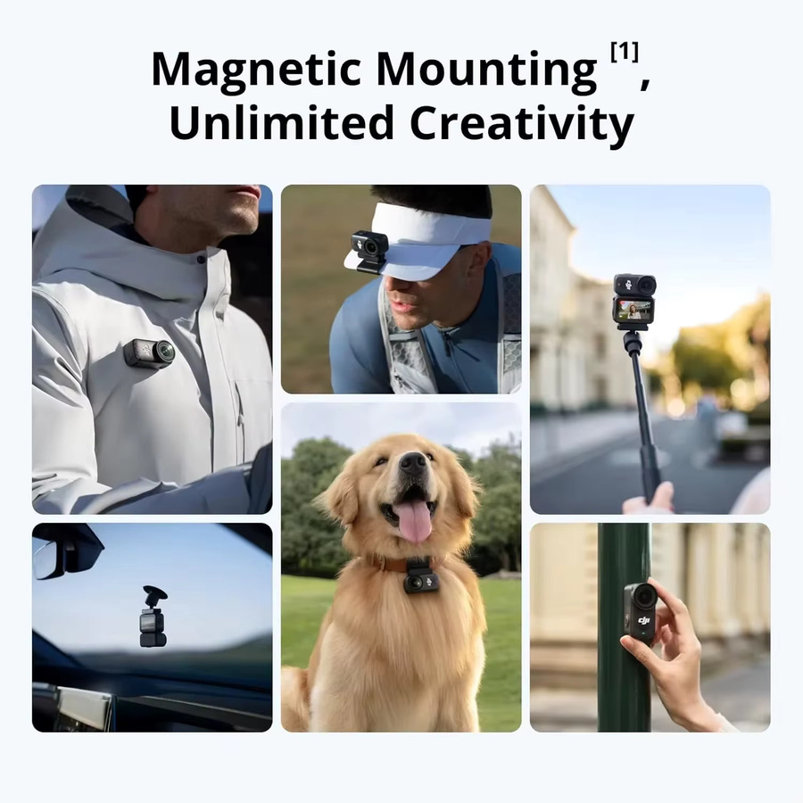 DJI Osmo Nano Standard-Bundle Action-Kamera in Schwarz mit 128GB/64GB Speicher, 4K/60fps Vlog-Kamera mit 1/1,3''-Sensor und 143° weitem Sichtfeld sowie dualem DJI-Mikrofon - Bild 4