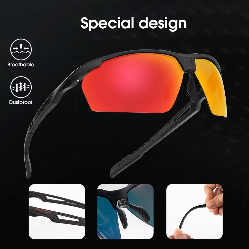Kapvoe Sonnenbrille, polarisiert, black, Damen, wrap - Bild 3