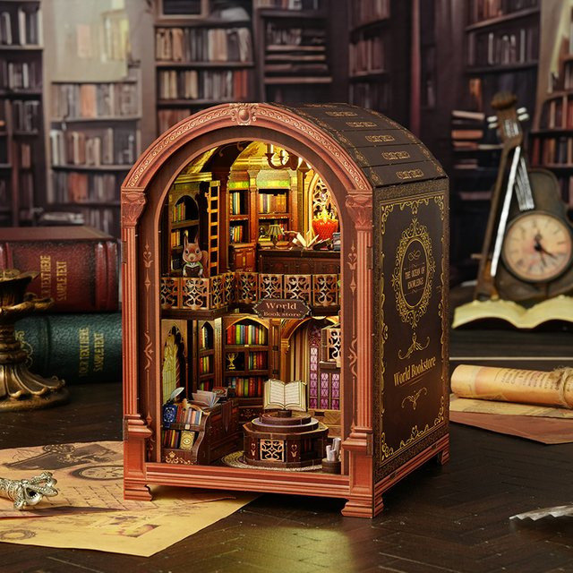 zuuton DIY Buch Nook Kit, 3D Holz Puzzle, Gebäude Modell, adults - Bild 1