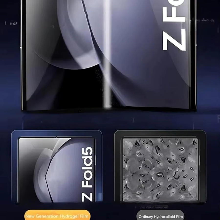 Samsung Hydrogel-Displayschutz für Galaxy Z Fold 7, Z Fold 6 und Z Fold 5, HD-Front-Bildschirmschutz in Transparent, vollständige Abdeckung - Bild 4