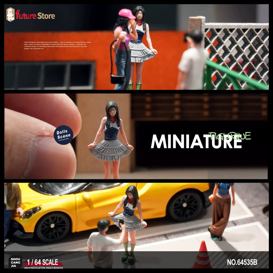 MAK Miniaturfiguren Fashion Girl Boy, 1:64, Einzelfigur, Bunt / Mehrfarbig - Bild 3
