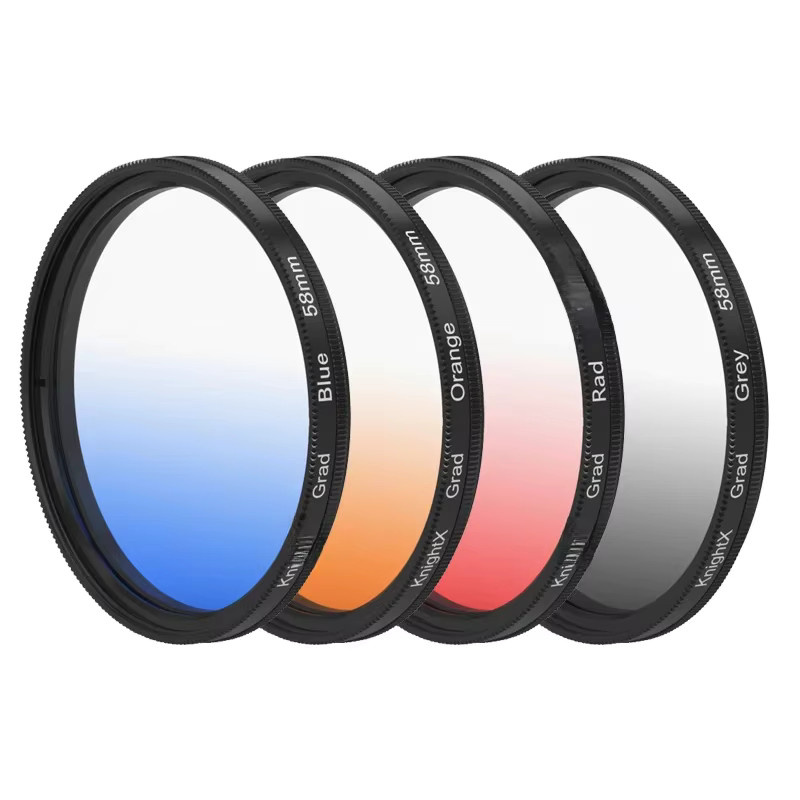 KnightX Farblinsenfilter Kreuz Set in Blau, Orange, Rot und Grau für Canon, Nikon und Pentax DSLR-Kameras (52mm bis 77mm) - Bild 3