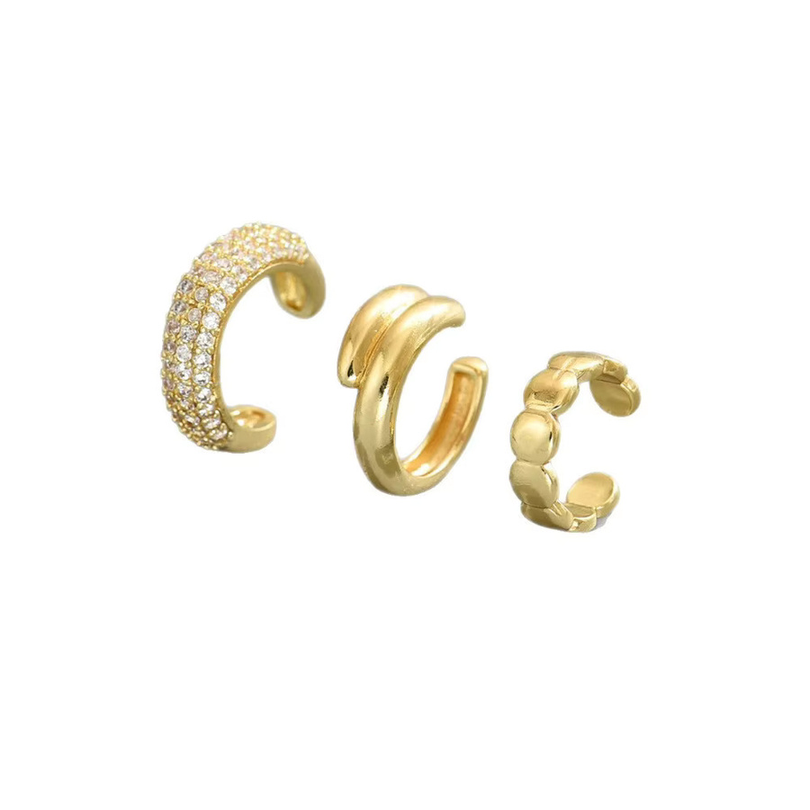 Elviragirl Ohrringe, Gold, Zirkonia, Punk, Damen - Bild 3