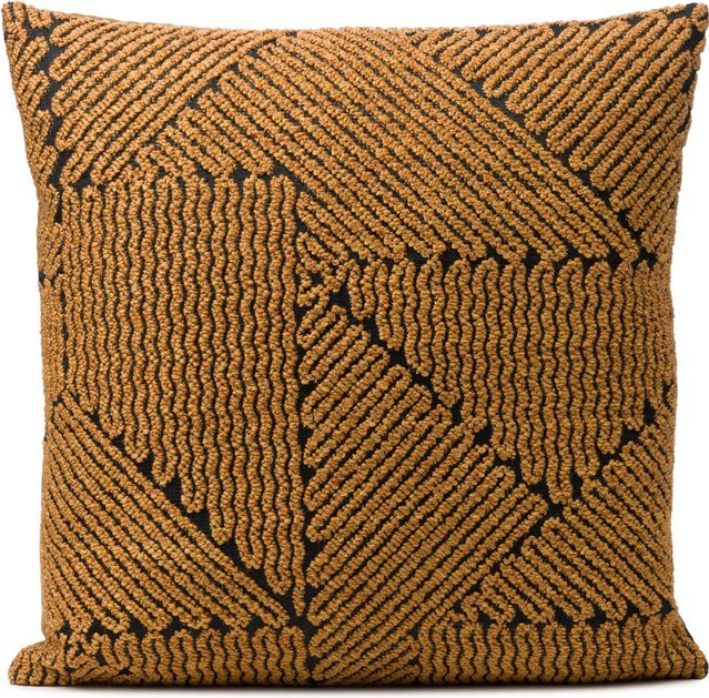 Kissenhülle SHERWOOD Gozze in Braun mit grafischem Country House Design aus Polyester und Viskose - Bild 1
