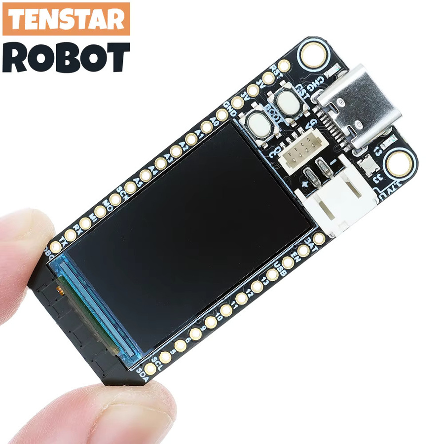 TENSTAR TS-ESP32-S3 Entwicklungsboard mit 1,14-Zoll-TFT-Display, BMP280 und QMI8658C-Sensor in Schwarz - Bild 2