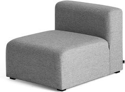 HAY Mags Modul Middle Lounge aus lackiertem Kiefernholz mit Schurwolle in Grau - Bild 1