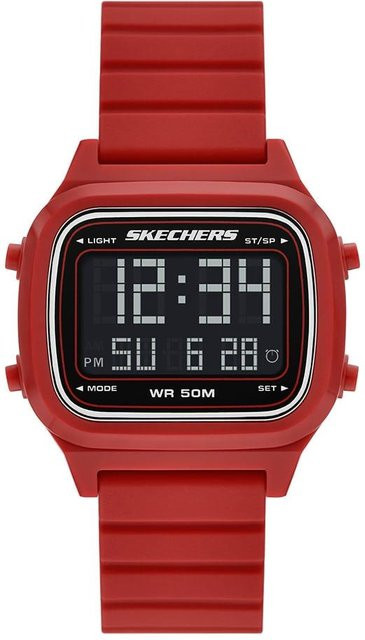 Skechers Digitaluhr, Smartwatch, eckig, Kunststoff, Silikon, Herren - Bild 1