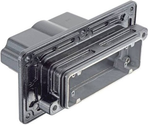 HARTING Wanddurchführungsgehäuse 19 40 024 1118 19400241118 aus Edelstahl in Schwarz - Bild 1