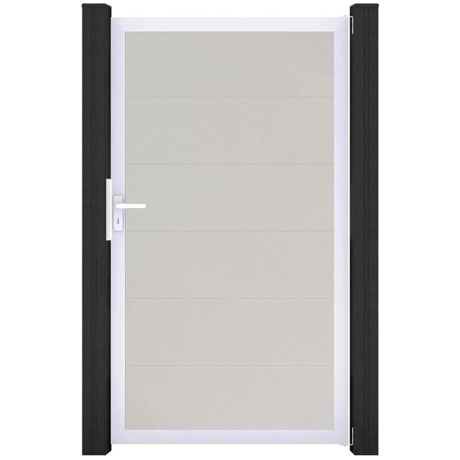GroJa Steckzaun Tor BasicLine Universal-DIN EV1 in Weiß - Bild 2