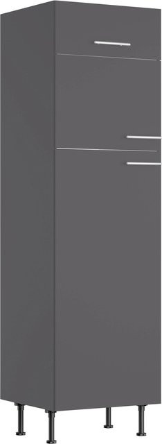 Optifit Küchen-Hochschrank Ingvar420 für Kühl-Gefrier-Kombination, Anthrazit Matt, Breite: 60 cm, Höhe: 211,8 cm, Tiefe: 58,4 cm - Bild 1