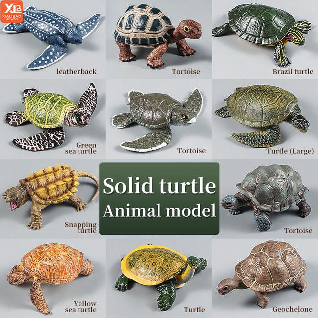XIALIBAOMOWAN Lederschildkröte, Modellfigur, Meeresschildkröte, PVC - Bild 1