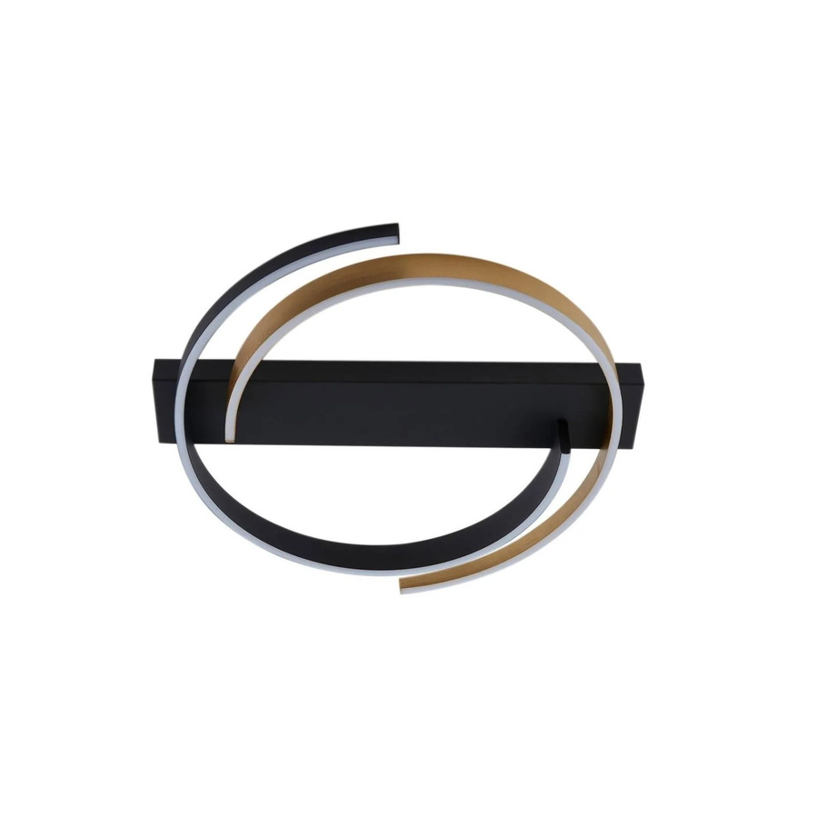 Lucande LED Deckenleuchte Natsuma 10030235 Modern, 2-flammig, Schwarz und Gold - Bild 2