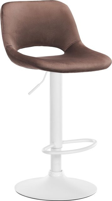 CLP Barhocker Camden drehbar mit Samt-Bezug in modernem Design - Bild 1