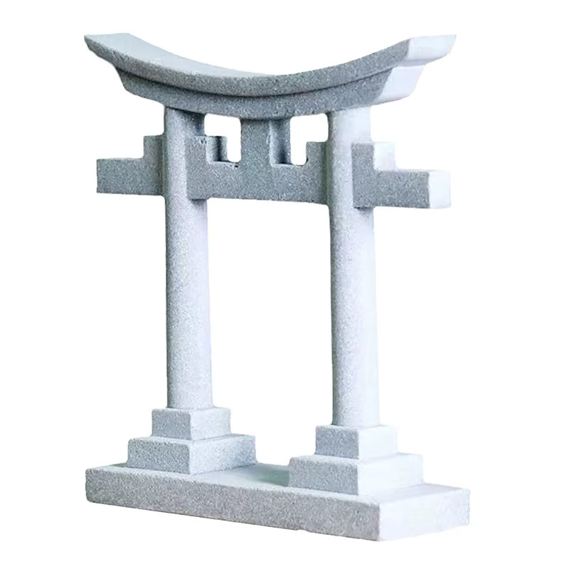 JETTING Torii-Tor Japanische Aquarium-Dekoration aus Sandstein in Grau - Bild 6