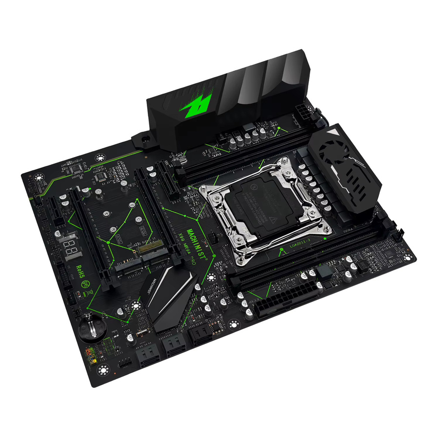 Machinist X99 MR9A PRO Motherboard Kit mit LGA2011-3 Xeon E5-2680 V4 CPU, 32GB DDR4 Arbeitsspeicher und Dual NVMe M.2, Schwarz - Bild 3
