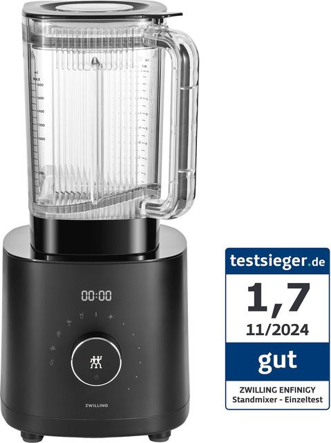 ZWILLING ENFINIGY Hochleistungsstandmixer mit Glasbehälter, Schwarz, 1,8 l - Bild 1