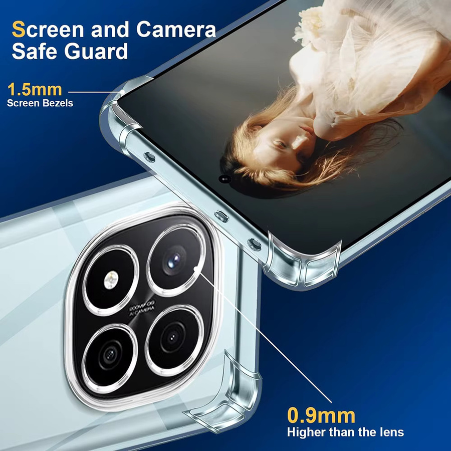 Stoßfeste transparente Airbag Schutzhülle für Xiaomi Redmi Note 14 Pro Plus 5G Case - Bild 2