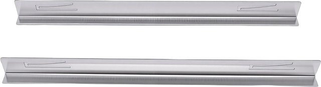 Koogeelife Paar Herdspaltabdeckungen aus Edelstahl in Silber, 35 cm Breite, für Gasherd und Induktionskochfeld - Bild 1