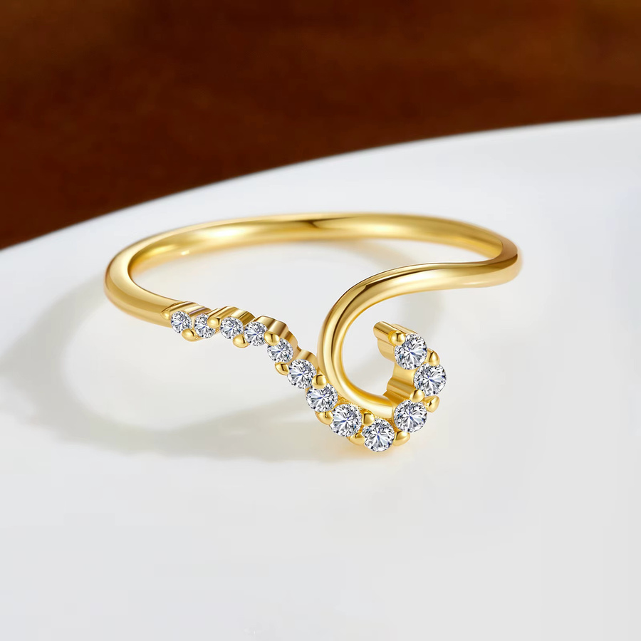 ANDYWEN D Ring, 925 Silber, Moissanit, Damen - Bild 2