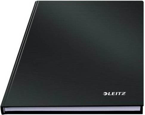 Leitz Solid Notizbuch DIN A5 liniert Schwarz mit 80 Blatt Hardcover - Bild 1