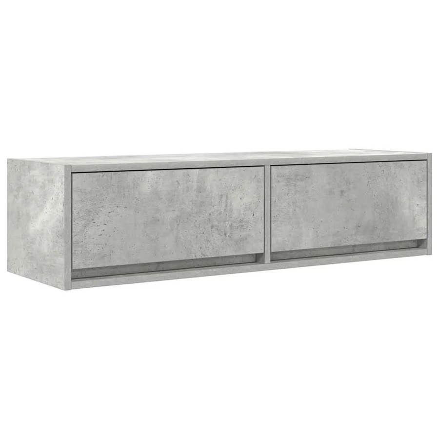 vidaXL TV-Schrank modern in Betongrau aus Holzwerkstoff, B/T/H: 100 x 31 x 25,5 cm - Bild 2