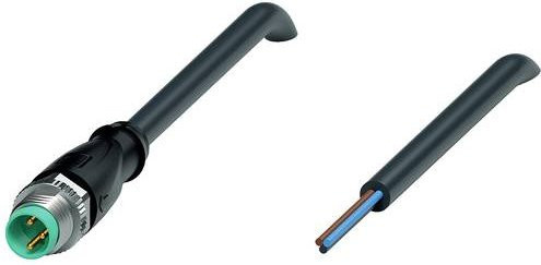 Pepperl+Fuchs 240807-100013 Sensor-Aktor-Steckverbinder konfektioniert, 3-polig, schwarz, Länge: 5 m - Bild 1
