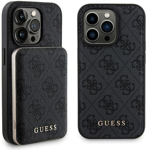 Guess MagSafe Schutzhülle für iPhone 14 Pro Max mit 5000mAh Powerbank in Schwarz - Bild 1