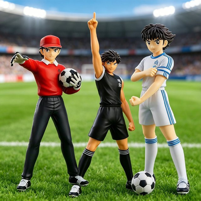 Bandai Captain Tsubasa Ozora Tsubasa Actionfiguren, Einzelfigur, Kunststoff - Bild 1