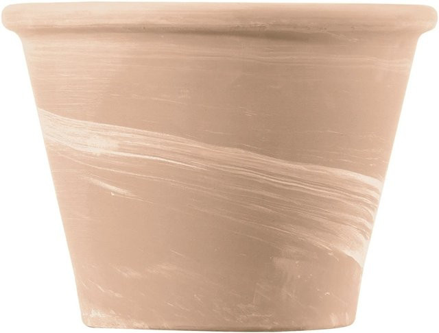 Deroma Pflanztopf Vasum Duo Weiß gestreift Durchmesser: 21 cm, Höhe: 16 cm - Bild 1