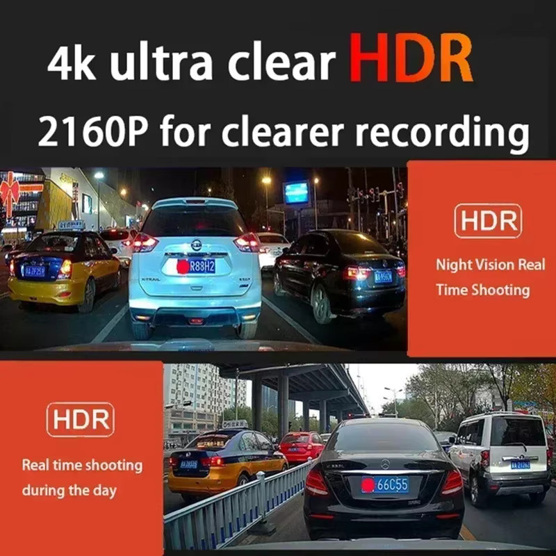 ZhuCamX Dashcam Auto-Videorekorder mit Nachtsicht in UHD 4K 2160P für Mercedes Benz R GL Klasse W251 X166 2010-2015 - Bild 4