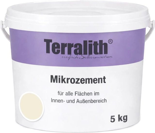 Terralith Mikrozement Fix & Fertig LFW0021 in Beige, Grob, 5 kg für 4,25 qm - Bild 1
