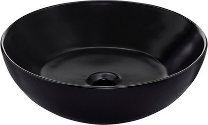 Schöner Wohnen Kollektion Aufsatzwaschbecken Beco Keramik Mattschwarz B/H/T: 38 x 12 x 38 cm