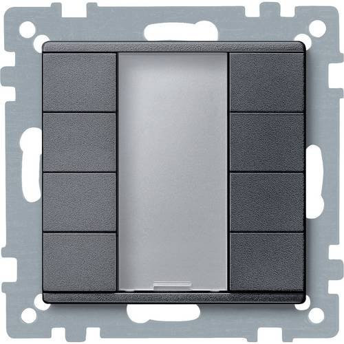 Schneider Electric Drucktaster MTN627814 aus Kunststoff in Anthrazit und Grau - Bild 1