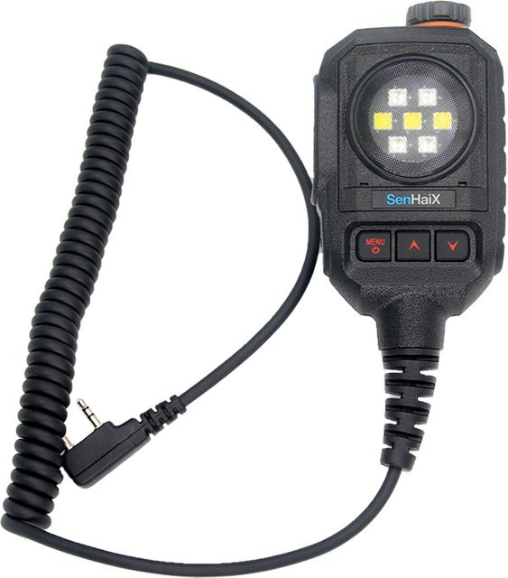 Sennheiser Schultermikrofon K-Typ Walkie-Talkie-Mikrofon in Schwarz für Funkgeräte wie Sennheiser 8800, 8600 und Quansheng UV-K5, UV-K6 - Bild 1