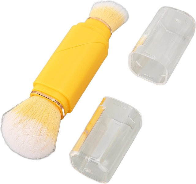 GoolRC 2 in 1 Make-up Pinsel, Doppelkopf, Gelb - Bild 1