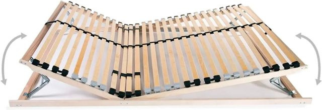 vidaXL Lattenrost aus Holz mit 28 Latten und 7 Zonen, B/T: 120 x 200 cm - Bild 1