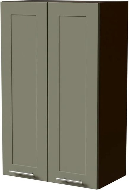 Feldmann-Wohnen Hängeschrank Oslo W4 Küchenschrank in Lava und Reed Green Matt, B/T/H: 60 x 32,5 x 96 cm - Bild 1