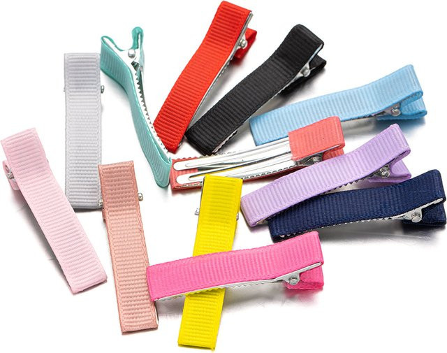 Haar Clips, Mehrfarbig, Flach, Alligator Band, Mädchen, Kinder - Bild 1