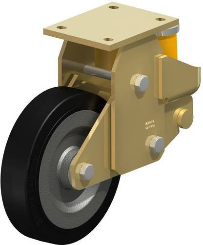 Blickle BSFE-SE 200K Bockrolle gefedert aus Stahl, verzinkt, Rad-Durchmesser: 200 mm, Tragfähigkeit: 600 kg - Bild 1