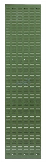 PROREGAL Orthogonale Schlitzplatte aus Stahl in Resedagrün, H x B: 197,5 x 45,6 cm - Bild 1