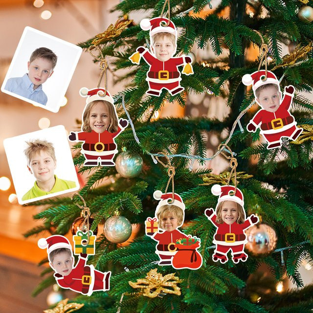 Cyuan Weihnachtsmann Papier Anhänger Multicolor für Weihnachtsdekoration - Bild 1