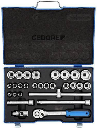Gedore Steckschlüsselsatz 1/2 Zoll metrisch 28-teilig