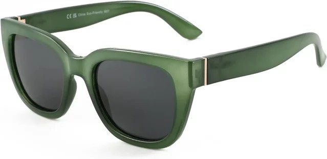 BLUEMOKY Sonnenbrille Hexagonal, Vollrand, Acetat, grün, Damen, polarisiert - Bild 1