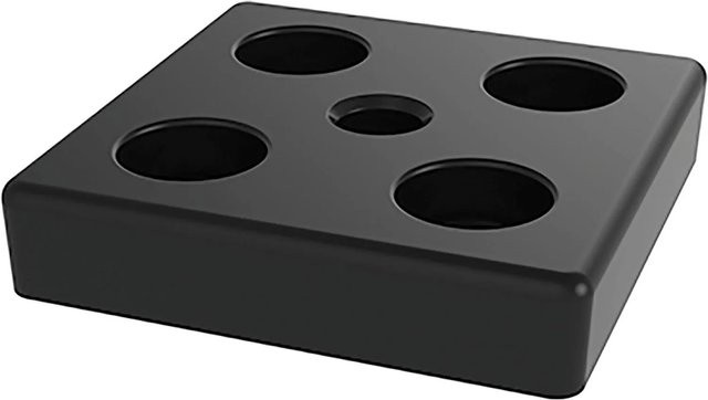 Fath Fußplatte Verschraubbar Item System M16 für Aluprofil 80x80 mm Schwarz Matt - Bild 1