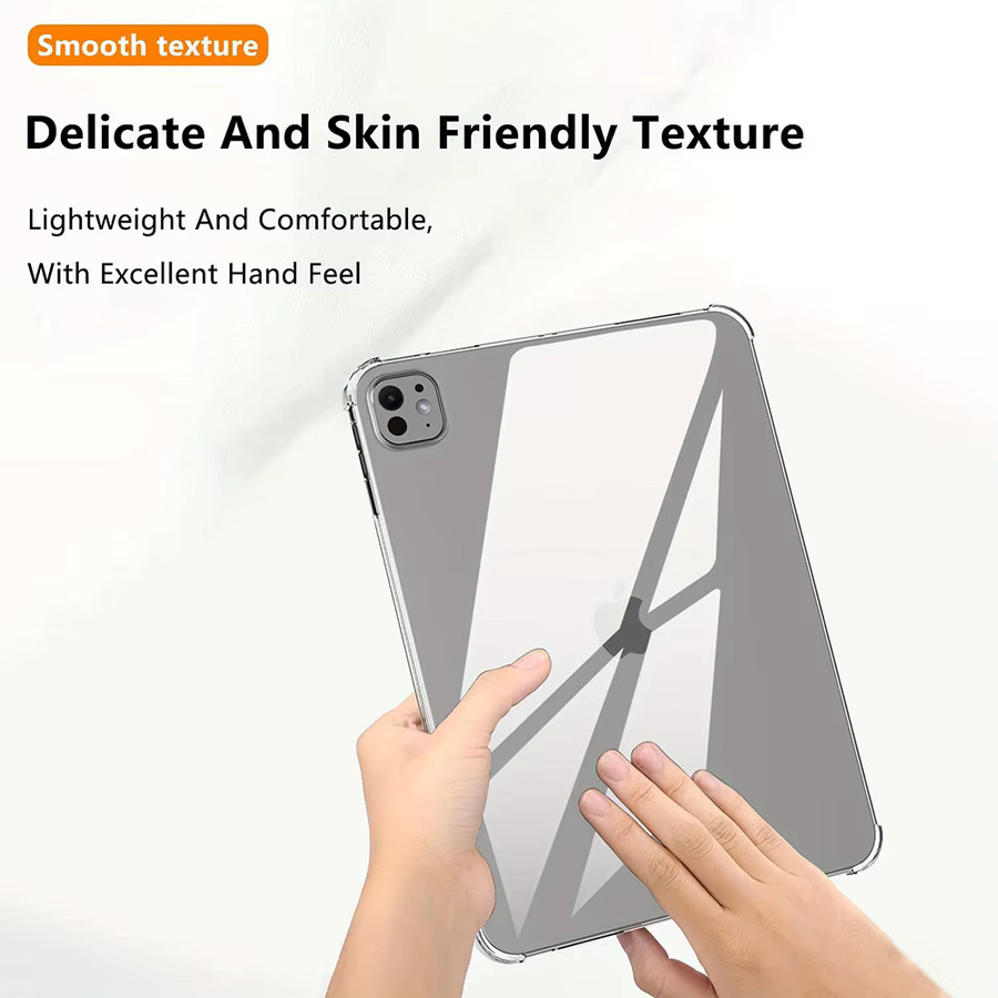 Zair Stoßfeste Silikonhülle für Apple iPad Air, Pro, Mini (Transparent) - Bild 3