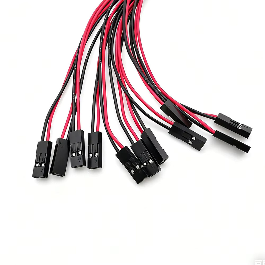 LOCHEUK 2-polige 2,54 mm Rastermaß-Buchse mit 26 AWG PVC-Draht-Überbrückungskabel für Dupont-Stecker und PCB-DIY - Bild 2