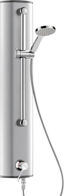 Delabie DU-Elem.SECURITHERM Thermostat-Duschset mit Handbrause, Chrom, Silber - Bild 1