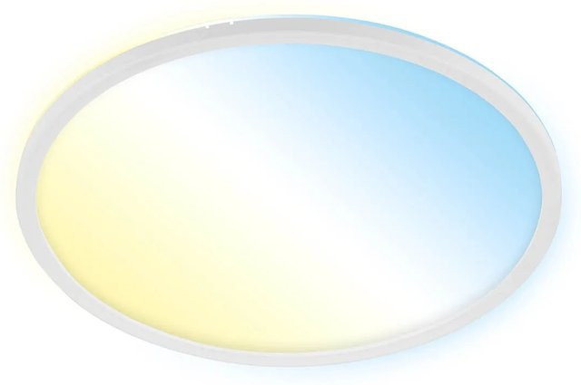 Brilo LED-Deckenleuchte Slim S B-Smart Panel, Weiß, 22 W, dimmbar mit Fernbedienung und Timer, kompatibel mit Amazon Alexa und Google Assistant - Bild 1
